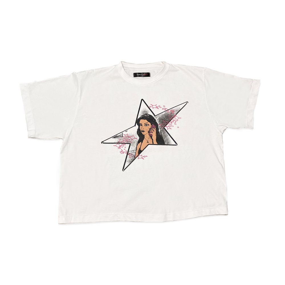 Kiss Me Thru The Phone tee — front